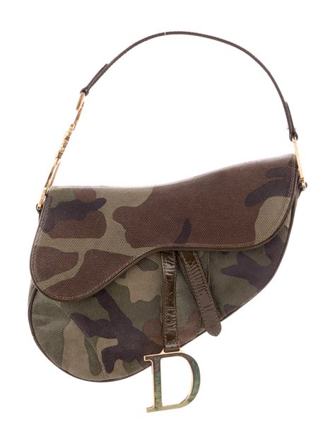 dior camo saddle bag|authentic christian dior saddle bag.